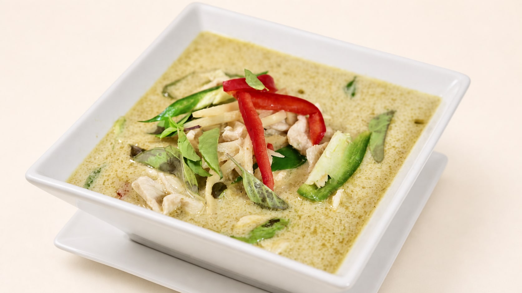 Green Curry at Long Beach Thai Restaurant