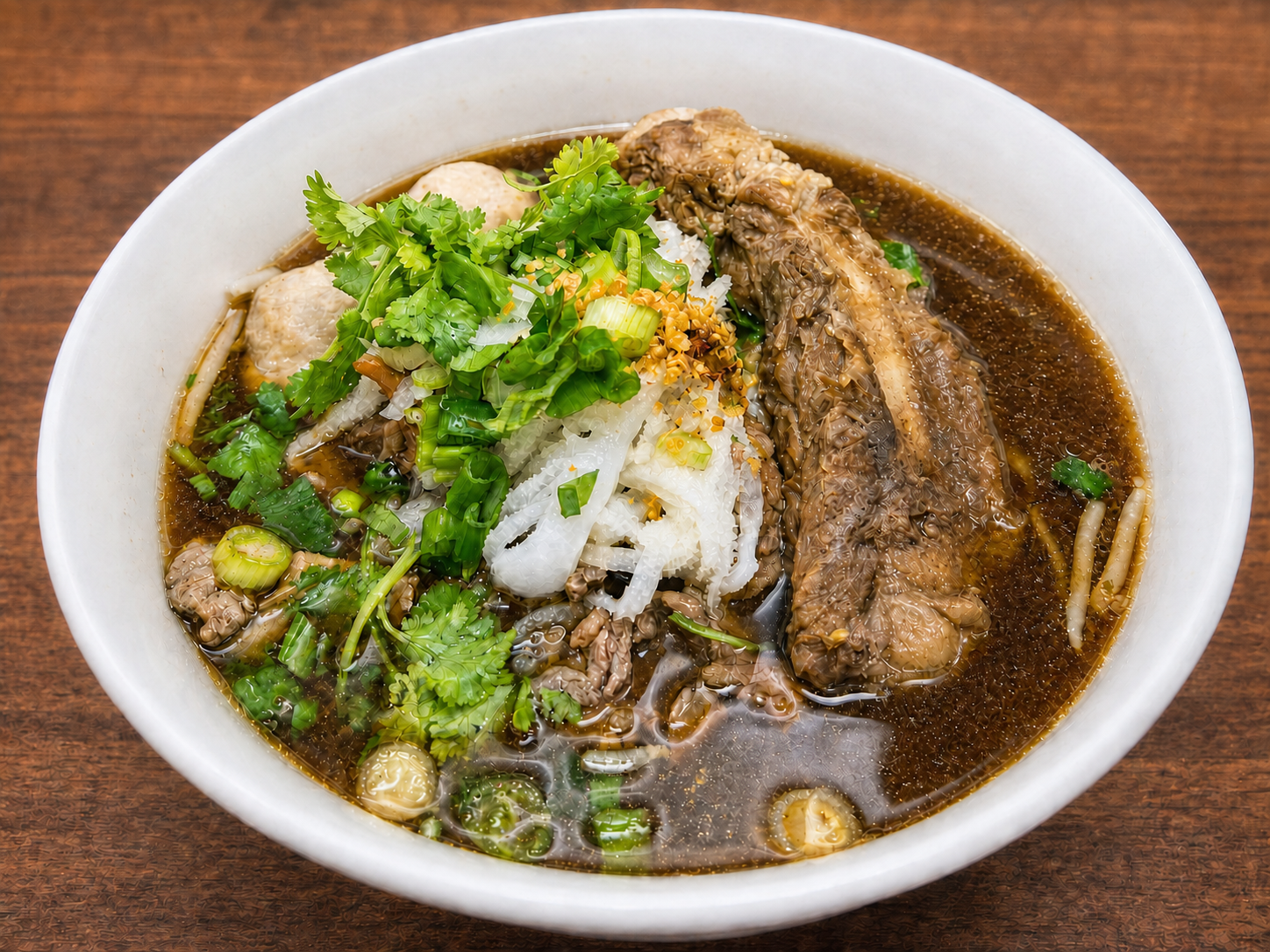 Thai Boat Noodles at Long Beach Thai Restaurant